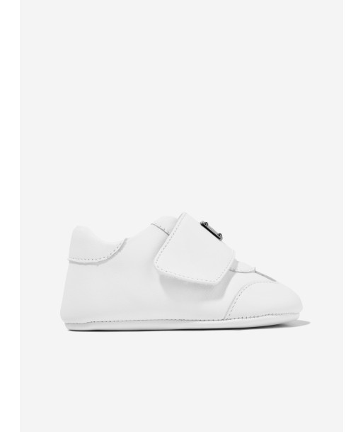 Dolce & Gabbana Baby Leather Pre-Walker Trainers in White 50% de réduction en Octobre 2024