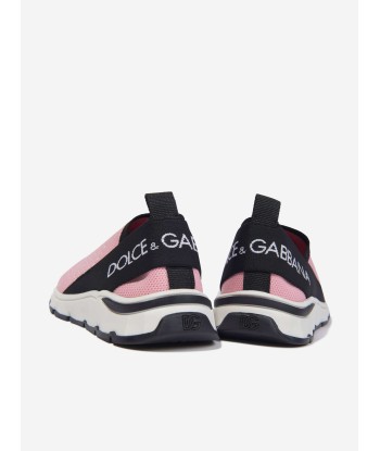 Dolce & Gabbana Girls Slip On Trainers in Pink Les êtres humains sont 