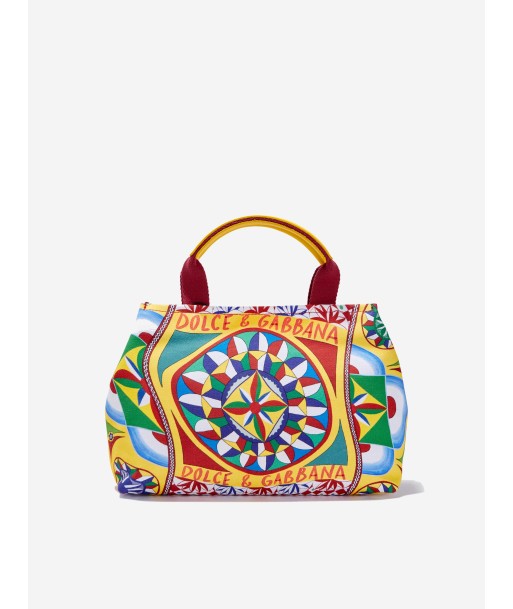 Dolce & Gabbana Girls Carretto Logo Handbag in Multicolour en stock