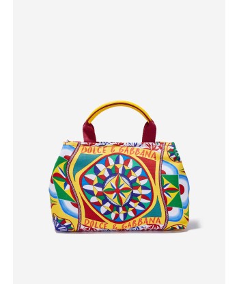 Dolce & Gabbana Girls Carretto Logo Handbag in Multicolour en stock