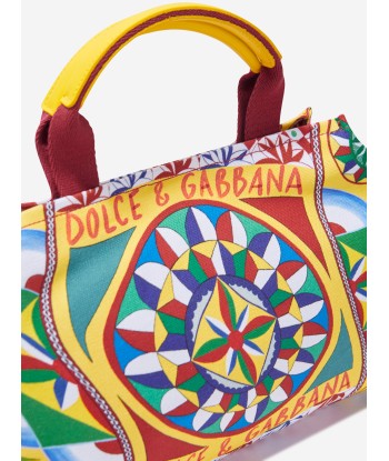 Dolce & Gabbana Girls Carretto Logo Handbag in Multicolour en stock