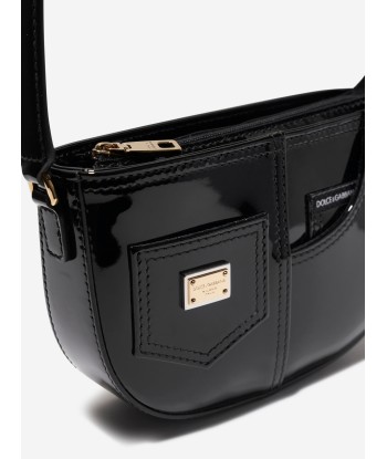 Dolce & Gabbana Girls Patent Leather Shoulder Bag in Black le concept de la Pate a emporter 