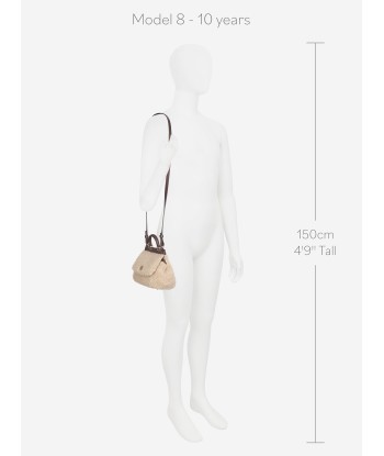 Dolce & Gabbana Girls Faux Shearling Handbag in Beige Fin de série