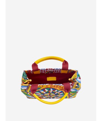 Dolce & Gabbana Girls Carretto Logo Handbag in Multicolour en stock