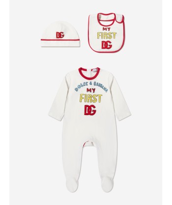 Dolce & Gabbana Baby Boys 3 Piece Gift Set in White Comparez et commandez 