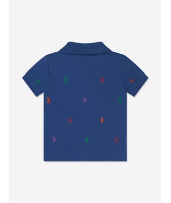 Ralph Lauren Baby Boys Logo Polo Shirt in Blue prix pour 