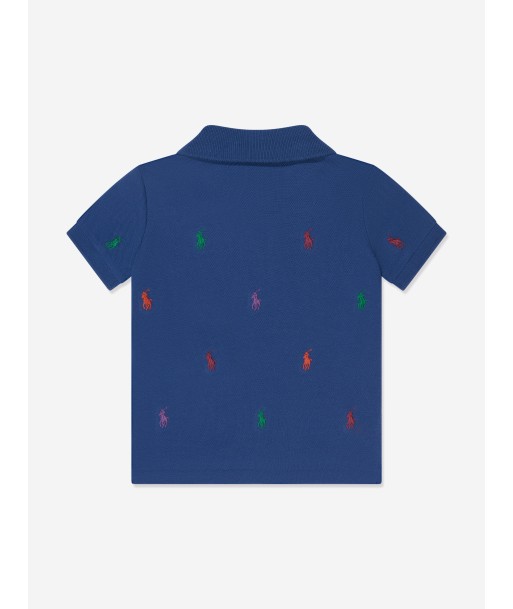 Ralph Lauren Baby Boys Logo Polo Shirt in Blue prix pour 