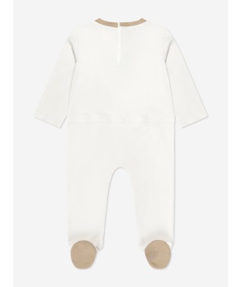 Dolce & Gabbana Baby Boys Logo Babygrow Gift Set in White s'inspire de l'anatomie humaine