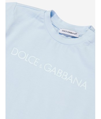 Dolce & Gabbana Baby Boys Logo T-Shirt in Blue l'achat 