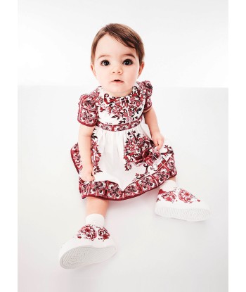 Dolce & Gabbana Baby Girls Majolica Smocked Dress in Pink de la marque