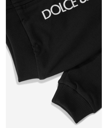 Dolce & Gabbana Baby Boys Logo Zip Up Top in Black shop