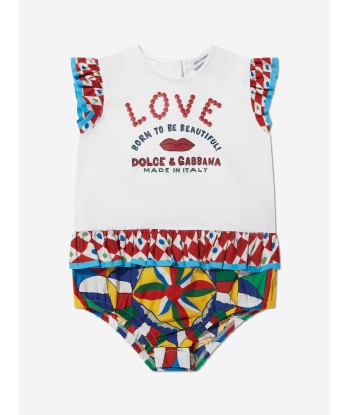 Dolce & Gabbana Baby Girls Romper in Multicolour Le MVP de beaucoup