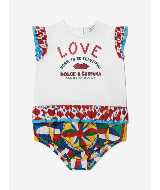 Dolce & Gabbana Baby Girls Romper in Multicolour Le MVP de beaucoup