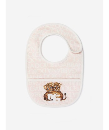 Dolce & Gabbana Baby Girls Leopard Babygrow Gift Set in Pink Comparez et commandez 