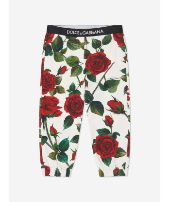 Dolce & Gabbana Baby Girls Rose Leggings in White 2024