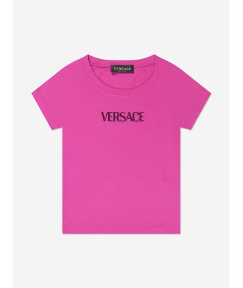 Versace Girls Logo T-Shirt in Pink online