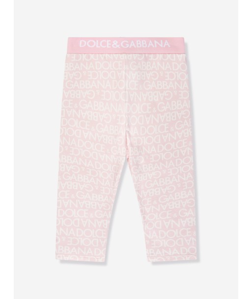 Dolce & Gabbana Baby Girls Logo Leggings in Pink pour bénéficier 