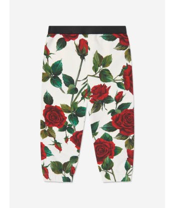 Dolce & Gabbana Baby Girls Rose Leggings in White 2024