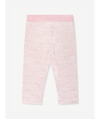 Dolce & Gabbana Baby Girls Logo Leggings in Pink pour bénéficier 