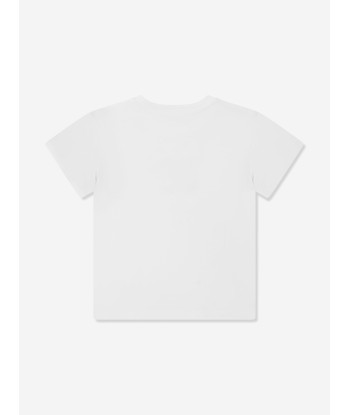 Dolce & Gabbana Baby Girls Logo T-Shirt in White Comparez et commandez 