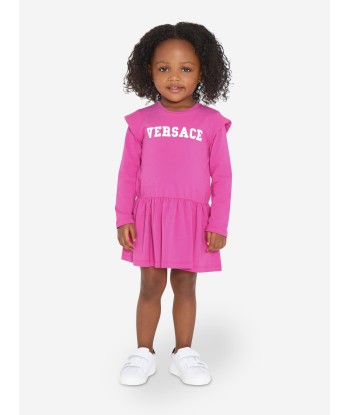 Versace Baby Girls Logo Sweater Dress in Pink 50-70% off 