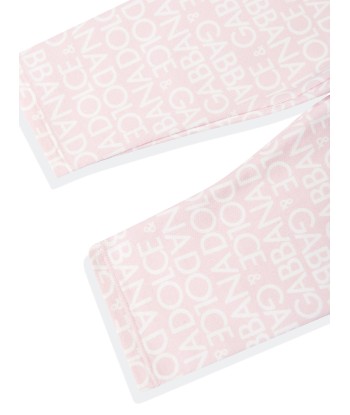 Dolce & Gabbana Baby Girls Logo Leggings in Pink pour bénéficier 