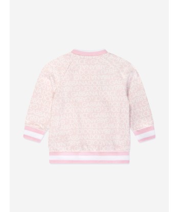 Dolce & Gabbana Baby Girls Leopard Sweatshirt in Pink 50-70% off 