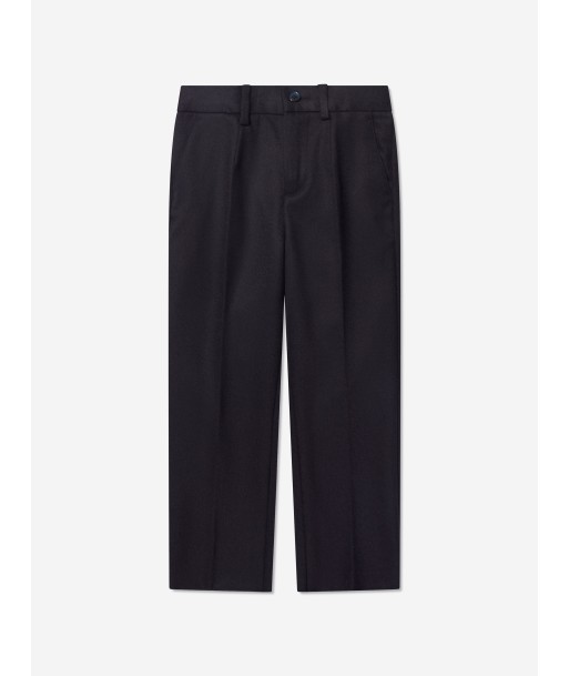 Dolce & Gabbana Boys Slim Fit Trousers in Navy 2024