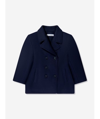 Dolce & Gabbana Boys Pea Coat in Navy store