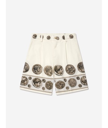 Dolce & Gabbana Boys Bermuda Shorts in Ivory meilleur choix