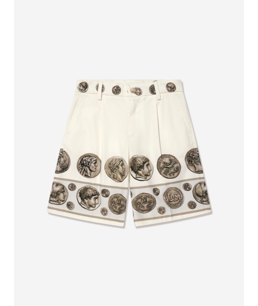 Dolce & Gabbana Boys Bermuda Shorts in Ivory meilleur choix