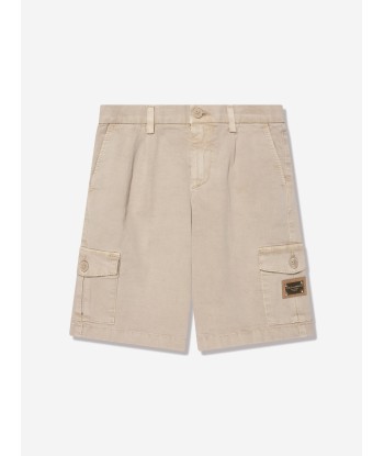 Dolce & Gabbana Boys Cargo Shorts in Beige Comment ça marche