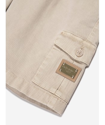 Dolce & Gabbana Boys Cargo Shorts in Beige Comment ça marche