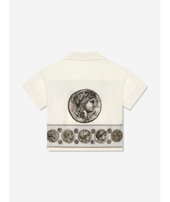 Dolce & Gabbana Boys Short Sleeve Shirt in Ivory outlet