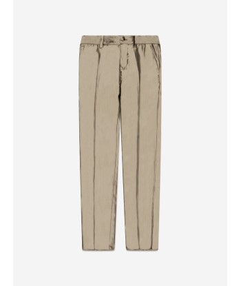 Dolce & Gabbana Boys Silk Suit Trousers in Gold le des métaux précieux