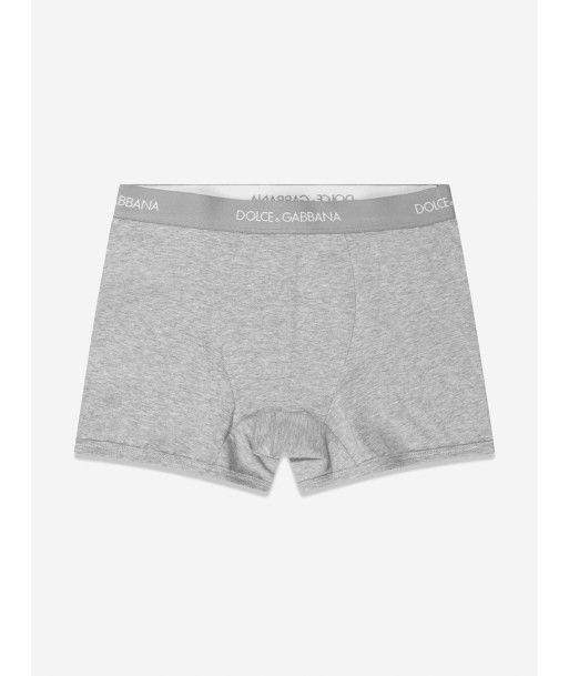 Dolce & Gabbana Boys 2 Pack Boxer Shorts Set in Grey le concept de la Pate a emporter 