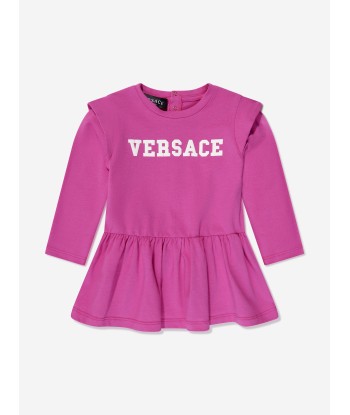 Versace Baby Girls Logo Sweater Dress in Pink 50-70% off 