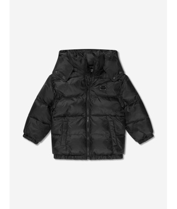 Dolce & Gabbana Boys Puffer Jacket in Black À commander