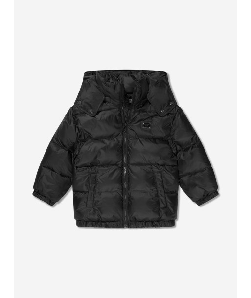 Dolce & Gabbana Boys Puffer Jacket in Black À commander