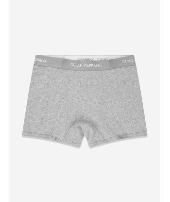 Dolce & Gabbana Boys 2 Pack Boxer Shorts Set in Grey le concept de la Pate a emporter 