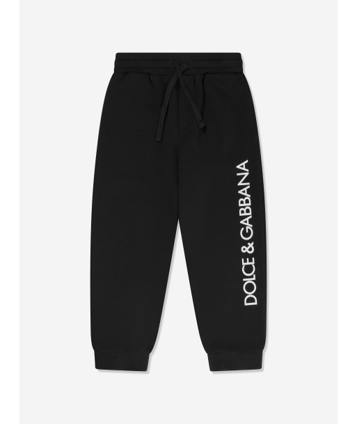 Dolce & Gabbana Boys Logo Joggers in Black les ligaments