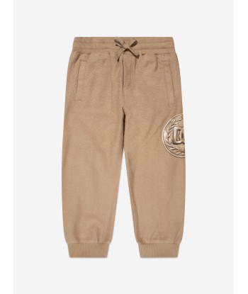 Dolce & Gabbana Boys Branded Joggers in Beige Découvrez la collection