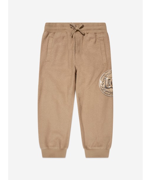 Dolce & Gabbana Boys Branded Joggers in Beige Découvrez la collection