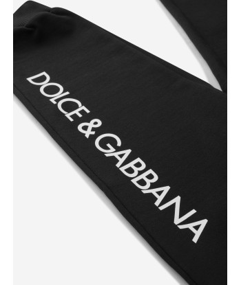 Dolce & Gabbana Boys Logo Joggers in Black les ligaments