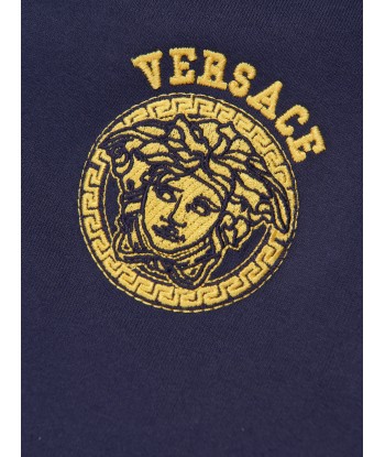 Versace Boys Medusa Logo Hoodie in Navy Venez découvrir notre 