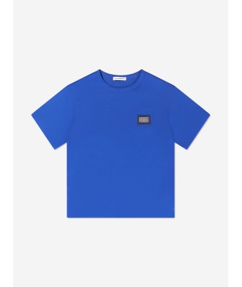 Dolce & Gabbana Boys Logo T-Shirt in Blue l'évolution des habitudes 