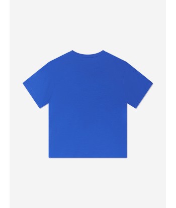 Dolce & Gabbana Boys Logo T-Shirt in Blue l'évolution des habitudes 