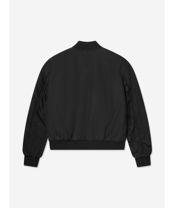 Dolce & Gabbana Boys Logo Bomber Jacket in Black shop