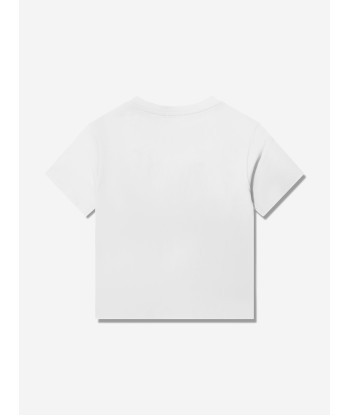 Dolce & Gabbana Boys Illustrated T-Shirt in White meilleur choix