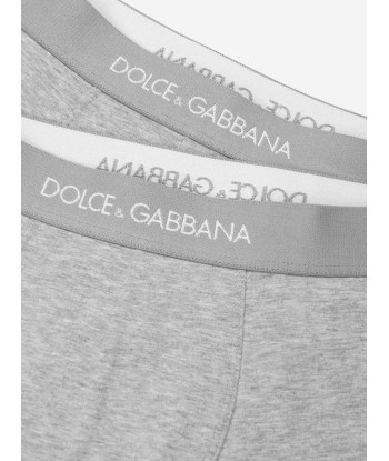 Dolce & Gabbana Boys 2 Pack Boxer Shorts Set in Grey le concept de la Pate a emporter 